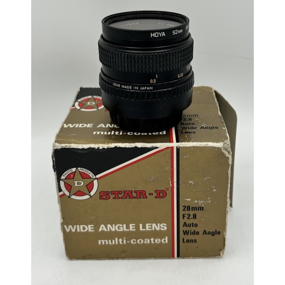 Star D Wide Angle Lens Multi Coated 28mm F2.8‎ Black